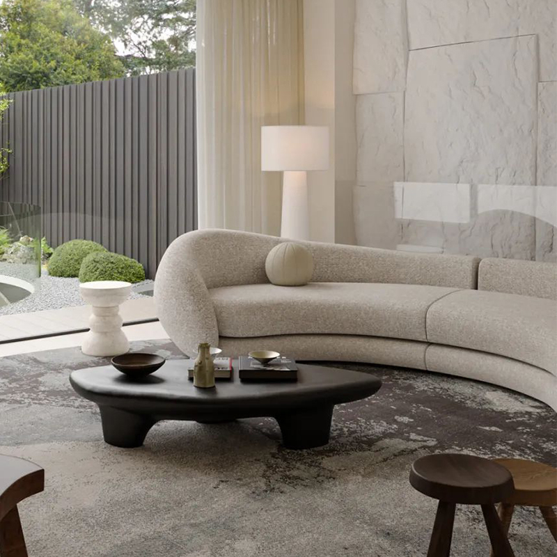 Modern living space luxurious hall sofa set