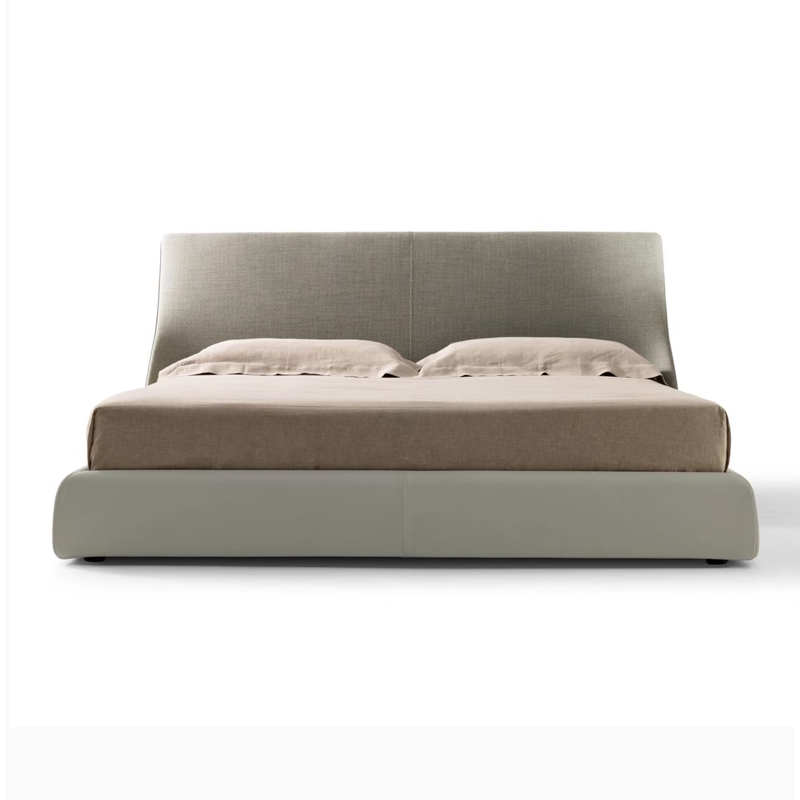 Modern minimalist low-footed bed