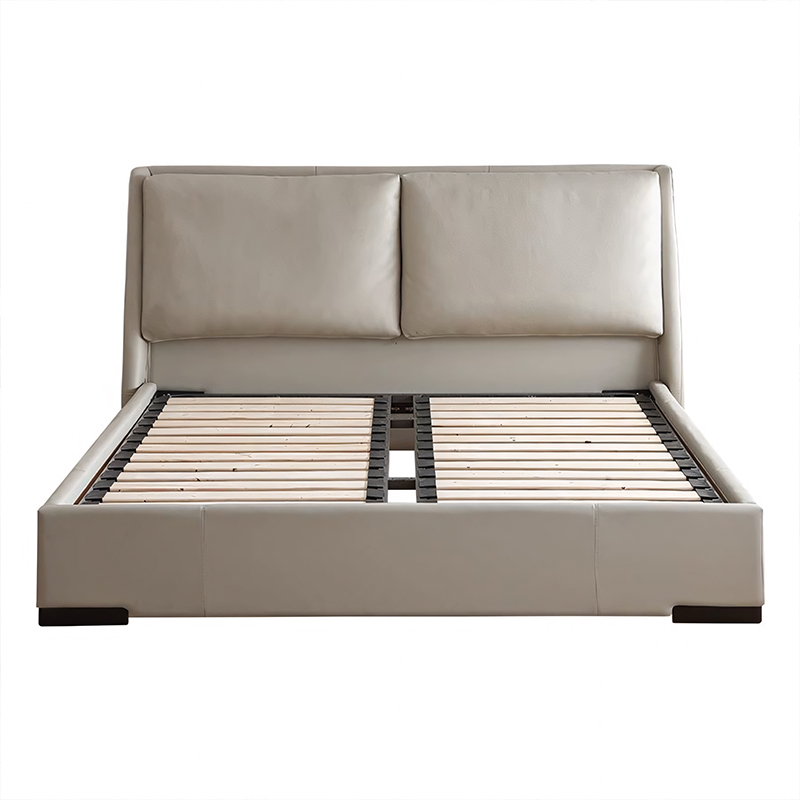 Modern minimalist high-legged bed