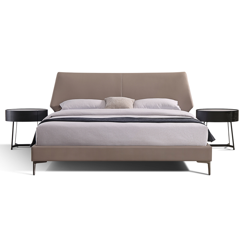 Modern minimalist high-legged bed