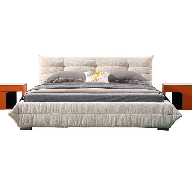 Modern minimalist low-footed bed