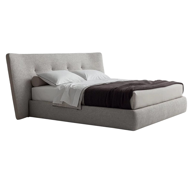 Modern minimalist low-footed bed