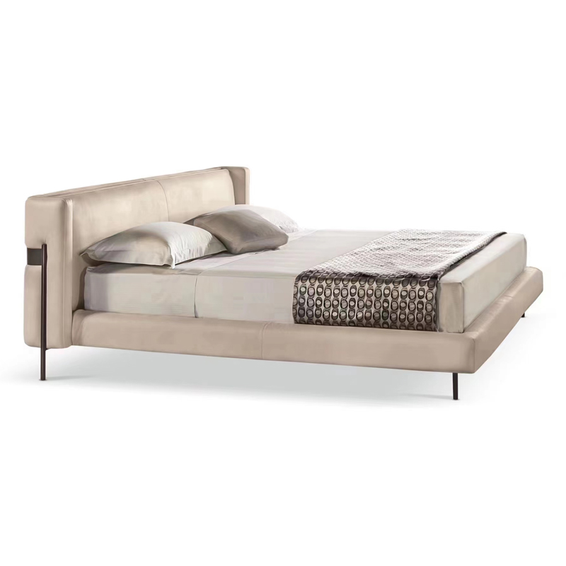 Modern minimalist high-legged bed