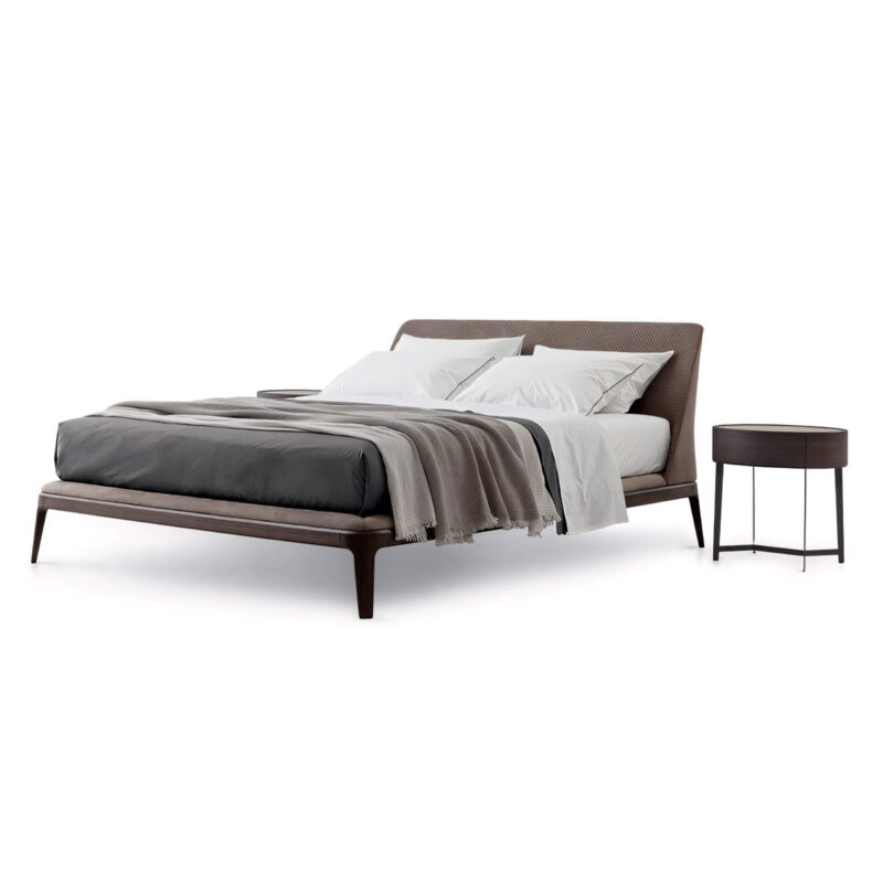 Modern minimalist high-legged bed