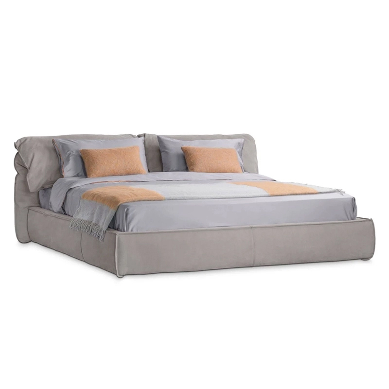 Modern minimalist low-footed bed