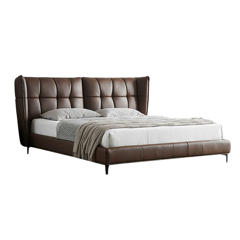 Modern minimalist high-legged bed