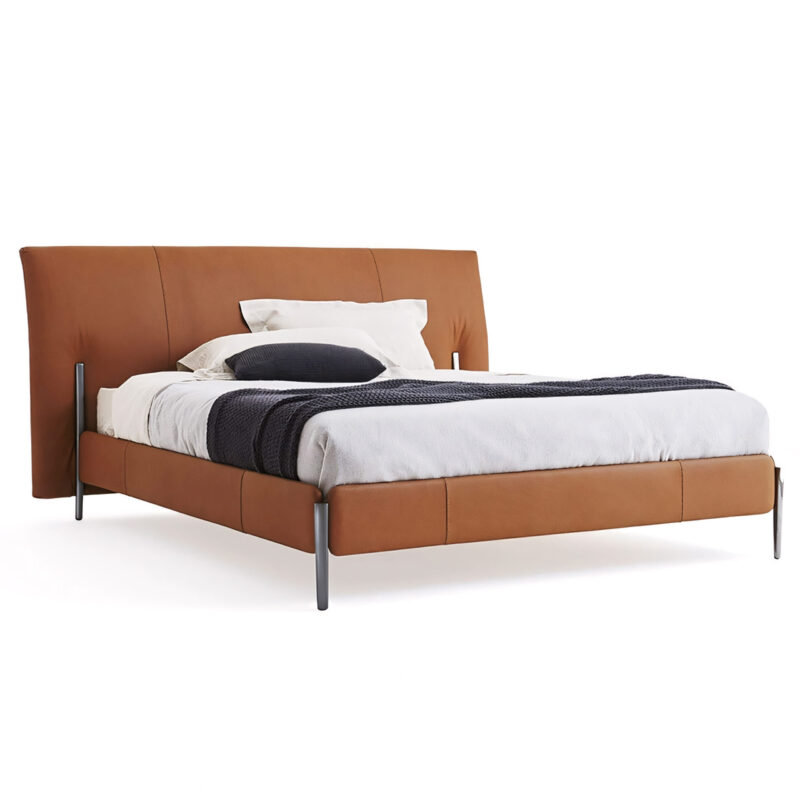 Modern minimalist high-legged bed